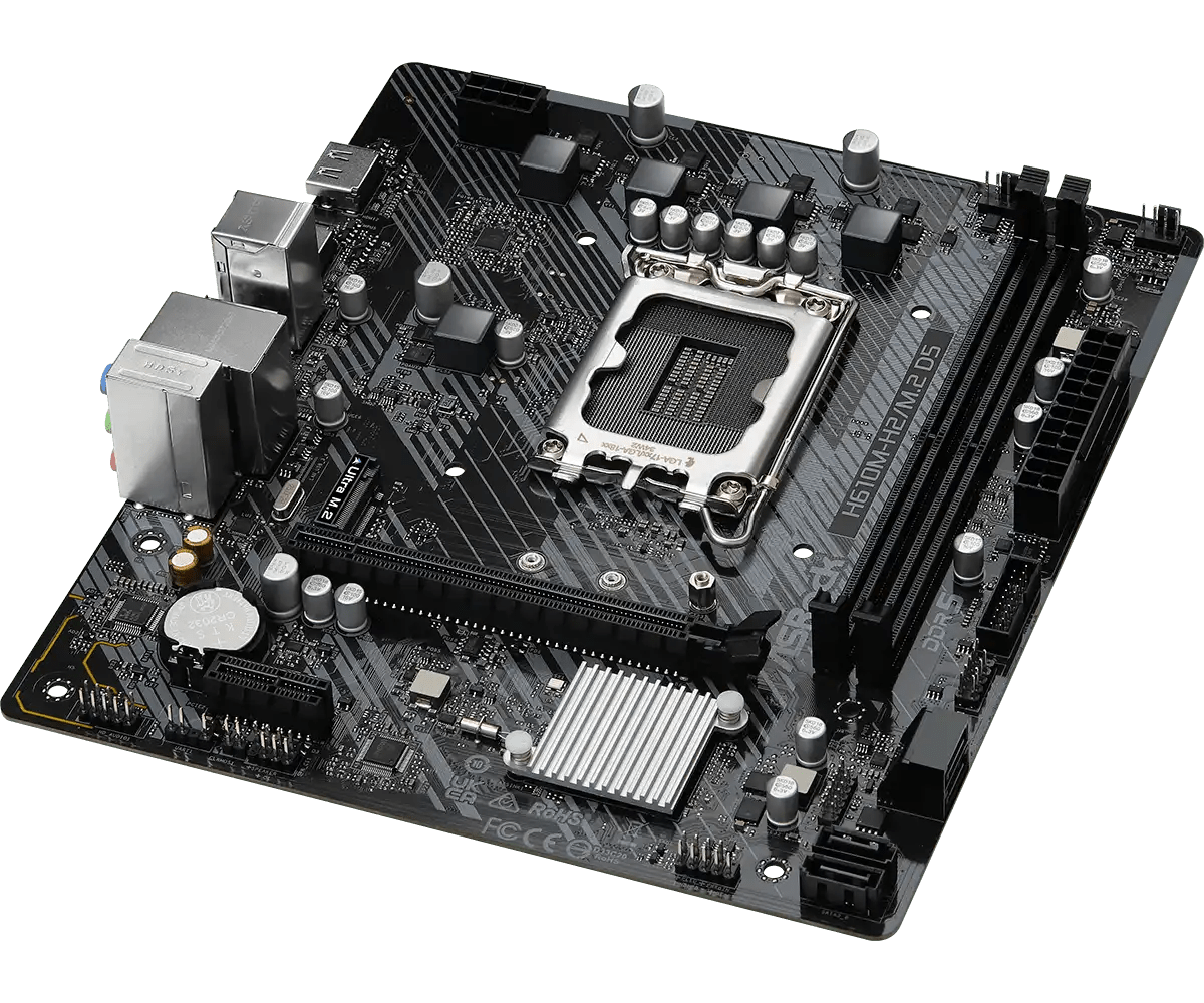 ASRock H610M - H2/M.2 D5 LGA1700 Socket Intel Motherboard | 90 - MXBML0 - A0UAYZ - Vektra Computers LLC ASRock H610M - H2/M.2 D5 LGA1700 Socket Intel Motherboard | 90 - MXBML0 - A0UAYZ - Vektra Computers LLC